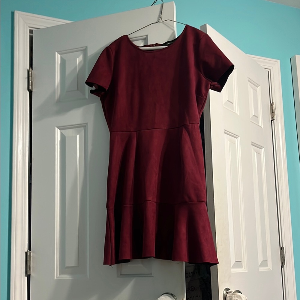 Derek Heart Burgundy Mini Dress